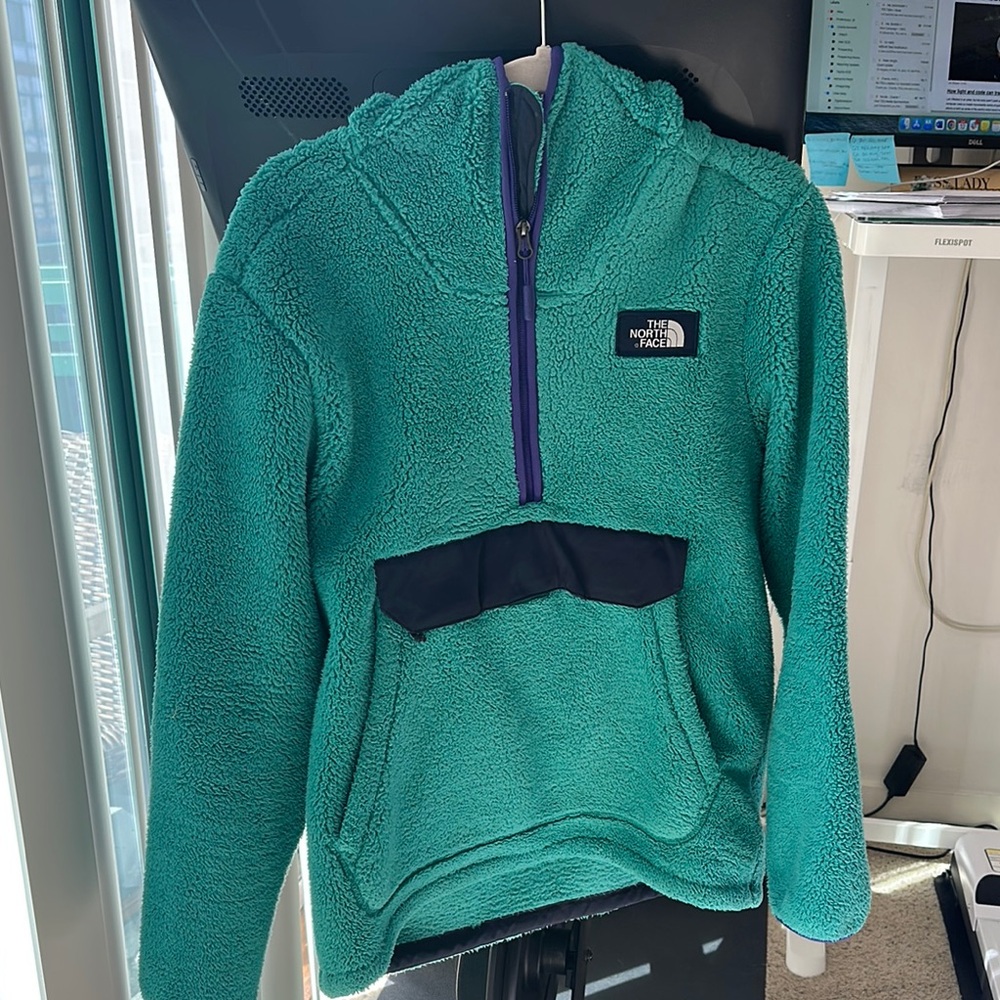 The North Face Turquoise Fleece Pullover